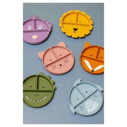 Trixie Silicone Divided Plate with Suction (Mrs. Peacock)