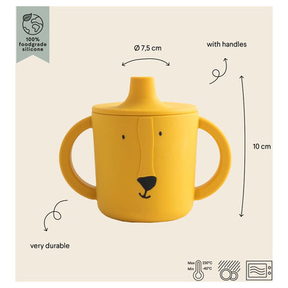 Trixie Silicone Sippy Cup with Handles 200ml (Mr. Lion)