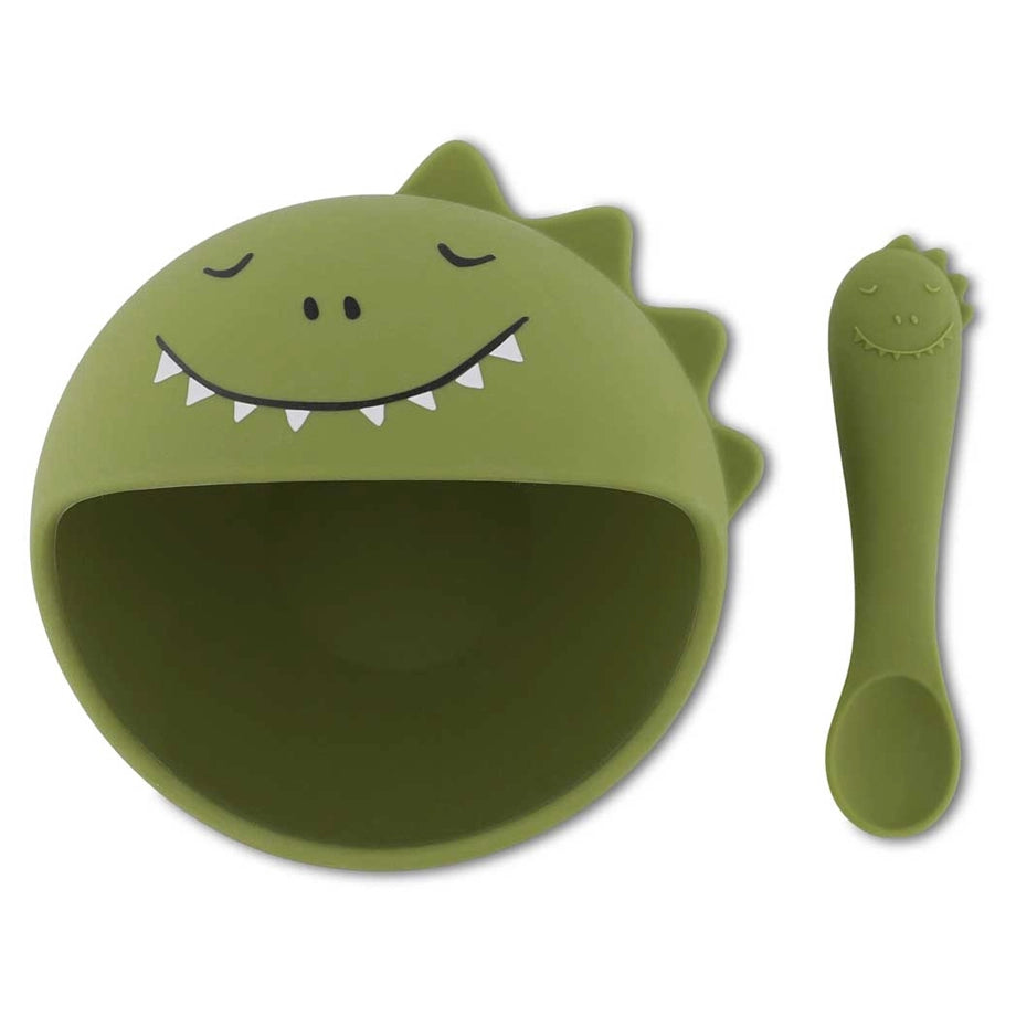 Trixie First Baby Silicone Meal Set (Mr. Dino)
