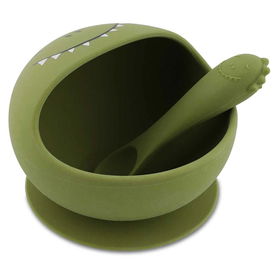 Trixie First Baby Silicone Meal Set (Mr. Dino)
