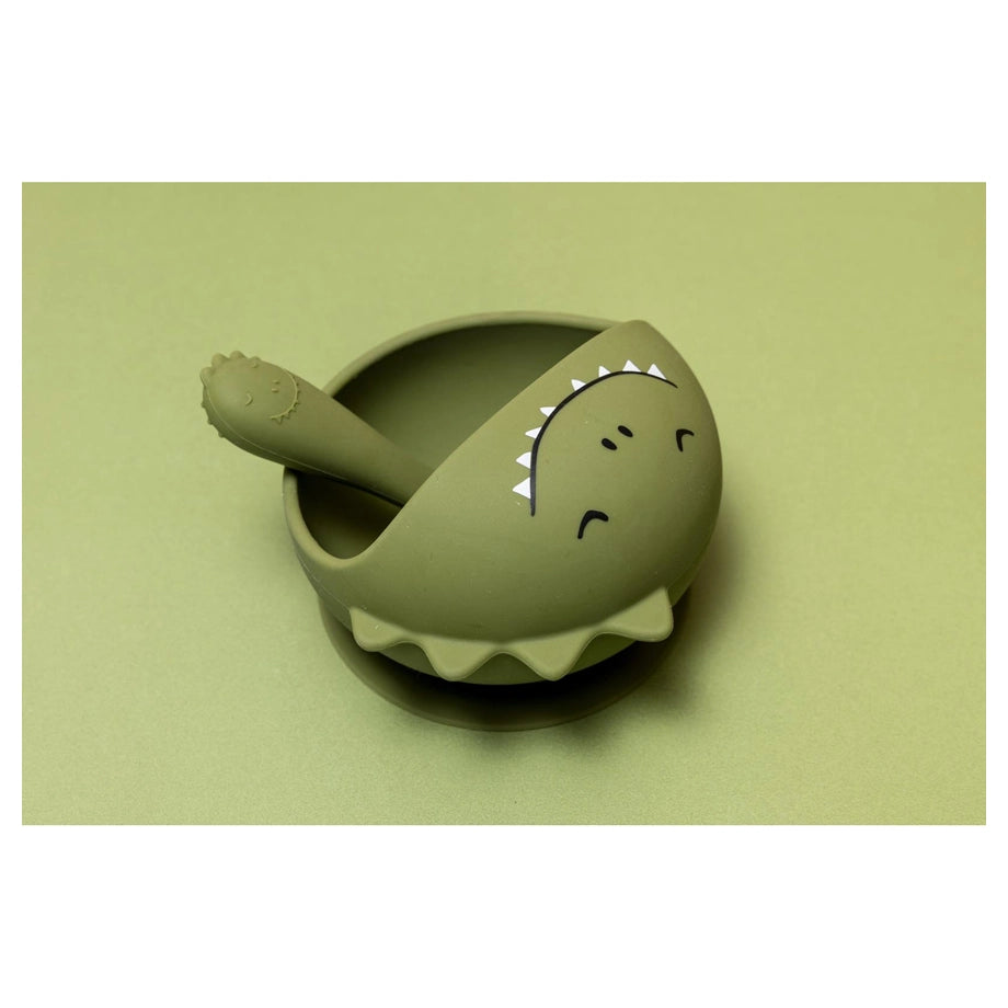 Trixie First Baby Silicone Meal Set (Mr. Dino)