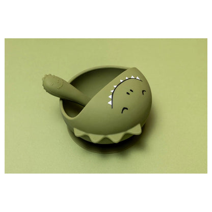 Trixie First Baby Silicone Meal Set (Mr. Dino)