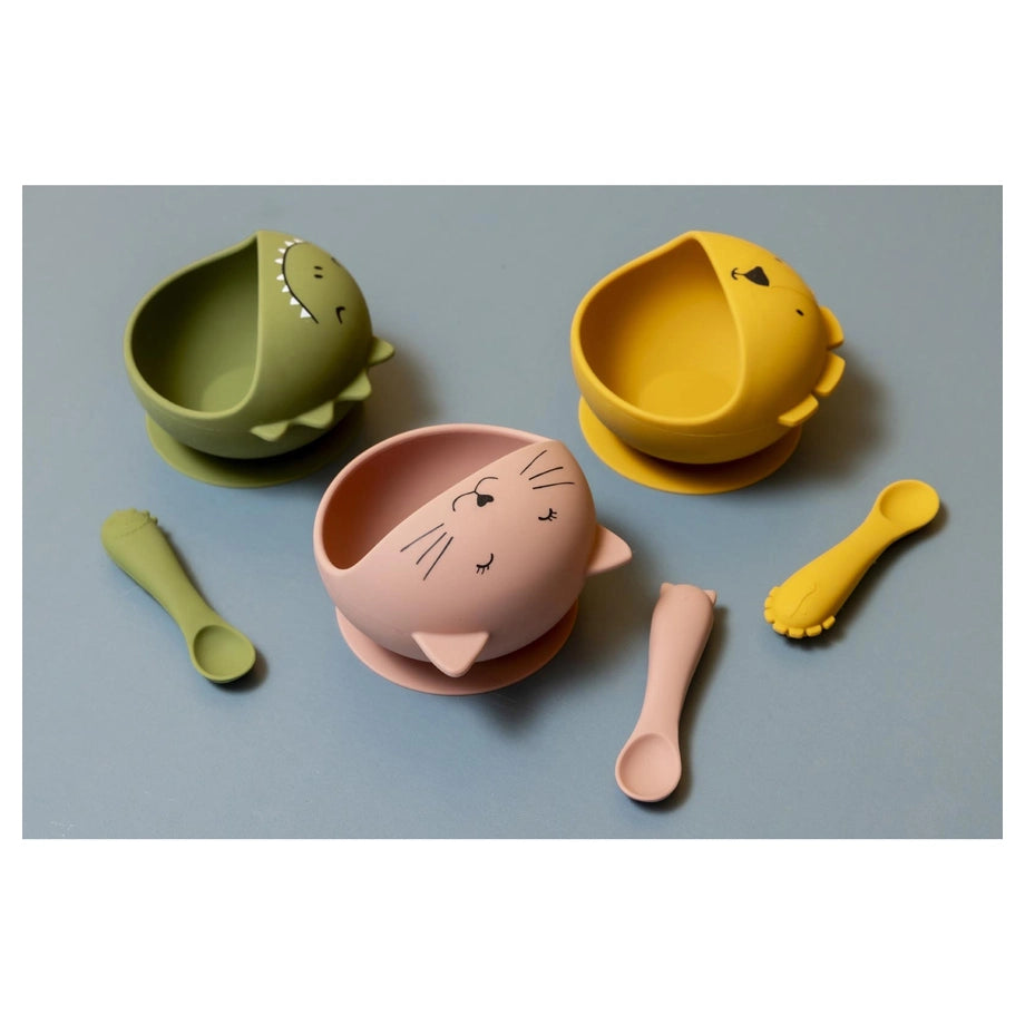 Trixie First Baby Silicone Meal Set (Mr. Dino)