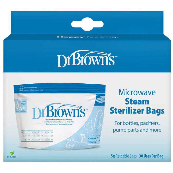 Dr Brown's Microwave Steam Sterlizer Bags Pack of 5