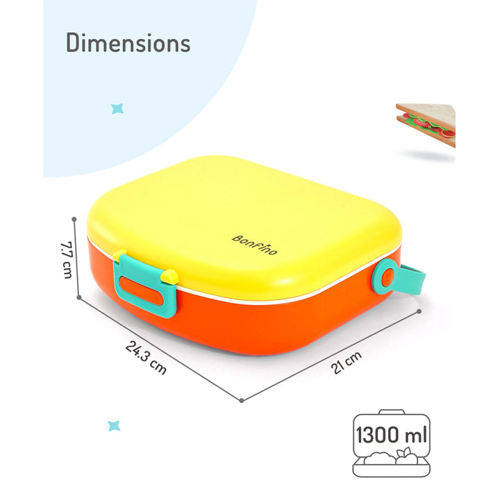 Bonfino Lunch Box (Yellow and Orange)