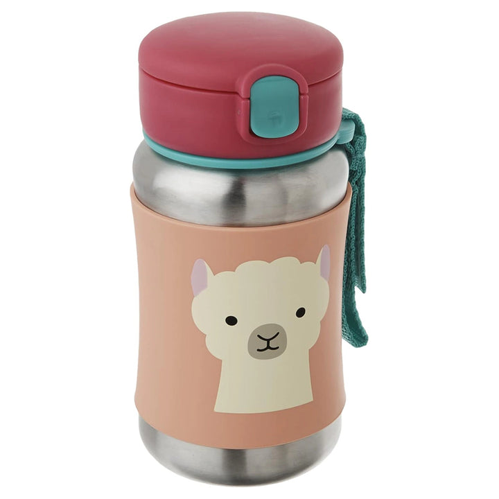 Skip Hop Zoo Stainless Steel Straw Bottle Llama