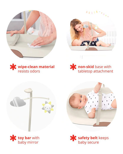 Skip Hop Wipe Clean Changing Pad Oat
