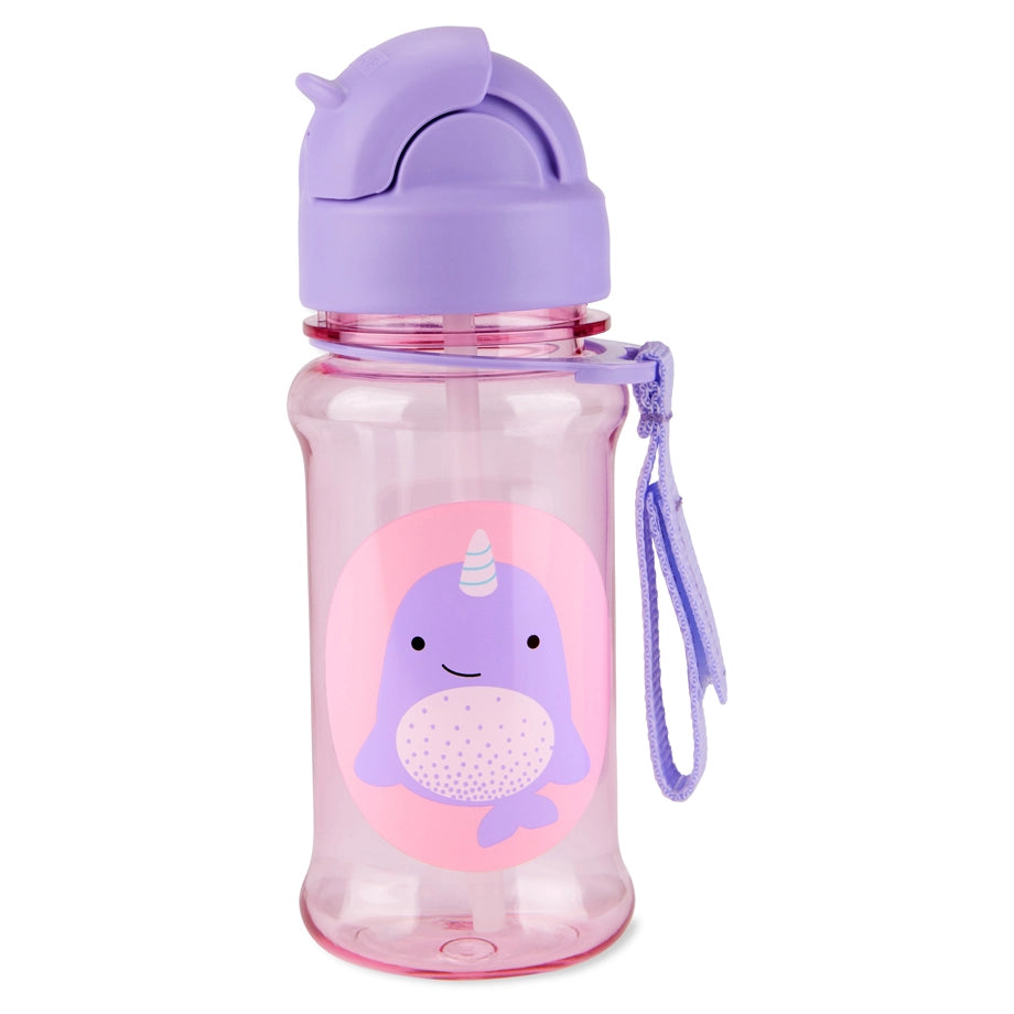 Skip Hop Zoo Tritan Straw Bottle (Narwhal)