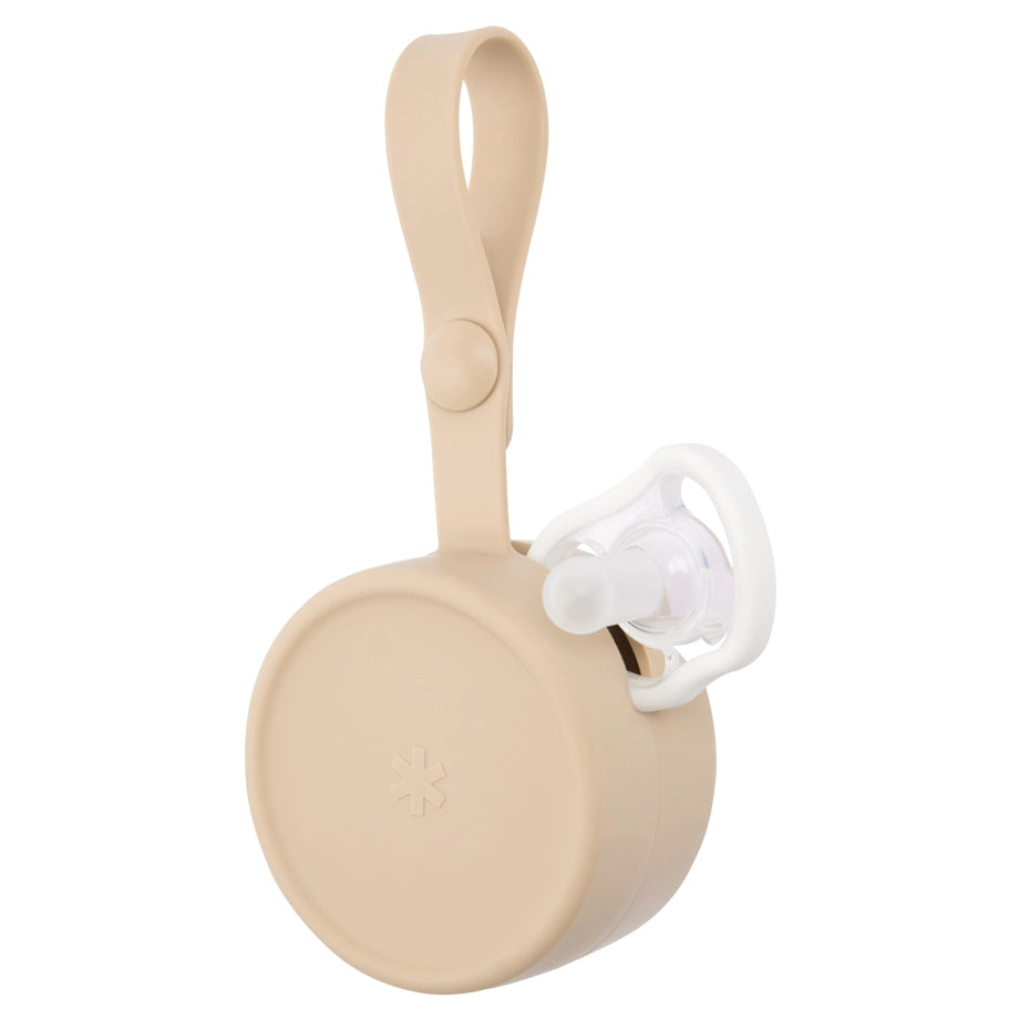 Skip Hop Silicone Pacifier Holder (Oat)