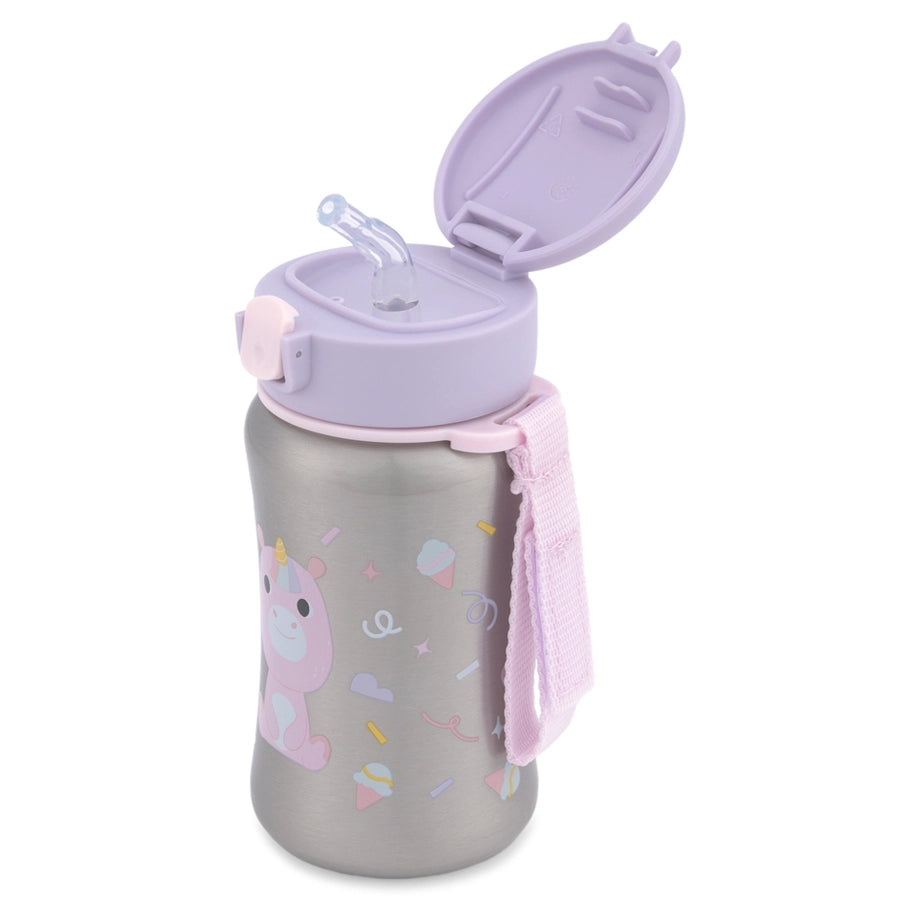 Skip Hop Besties Squad Stainless Steel Straw Bottle (Unicorn)