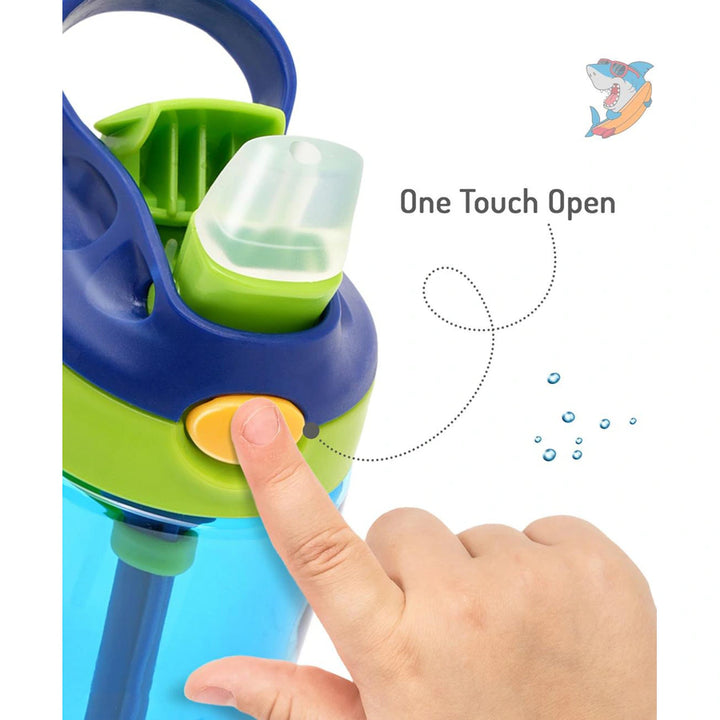 Bonfino Shark Tritan Water Bottle 480ml (Blue)