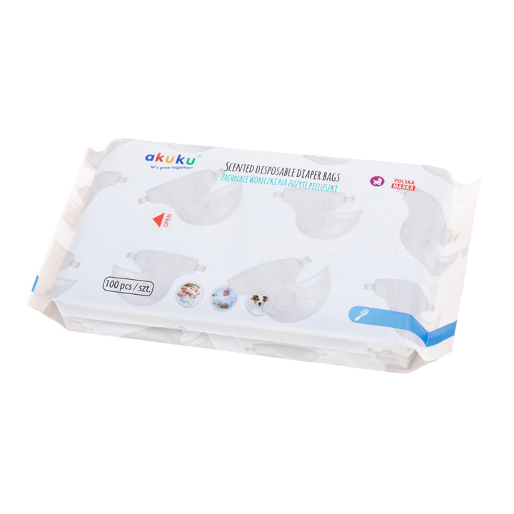 Akuku Scented Disposable Nappy Bags (100 Pcs)
