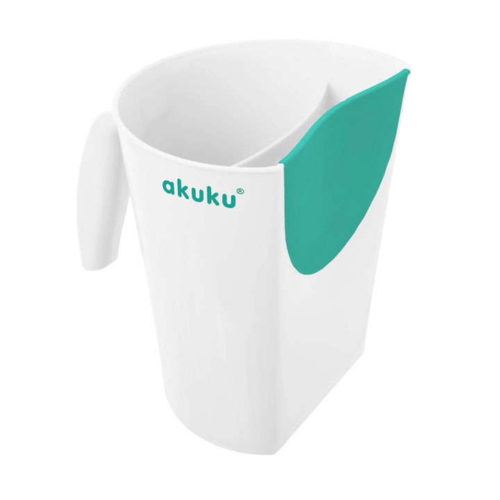 Akuku Shampoo Rinse Cup White/Turquoise