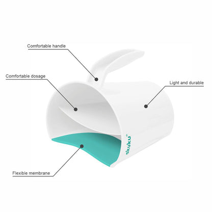 Akuku Shampoo Rinse Cup White/Turquoise
