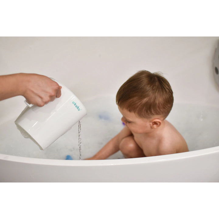 Akuku Shampoo Rinse Cup White/Turquoise
