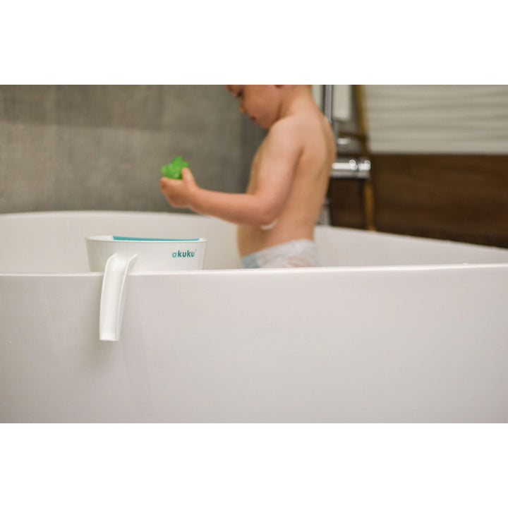 Akuku Shampoo Rinse Cup White/Turquoise