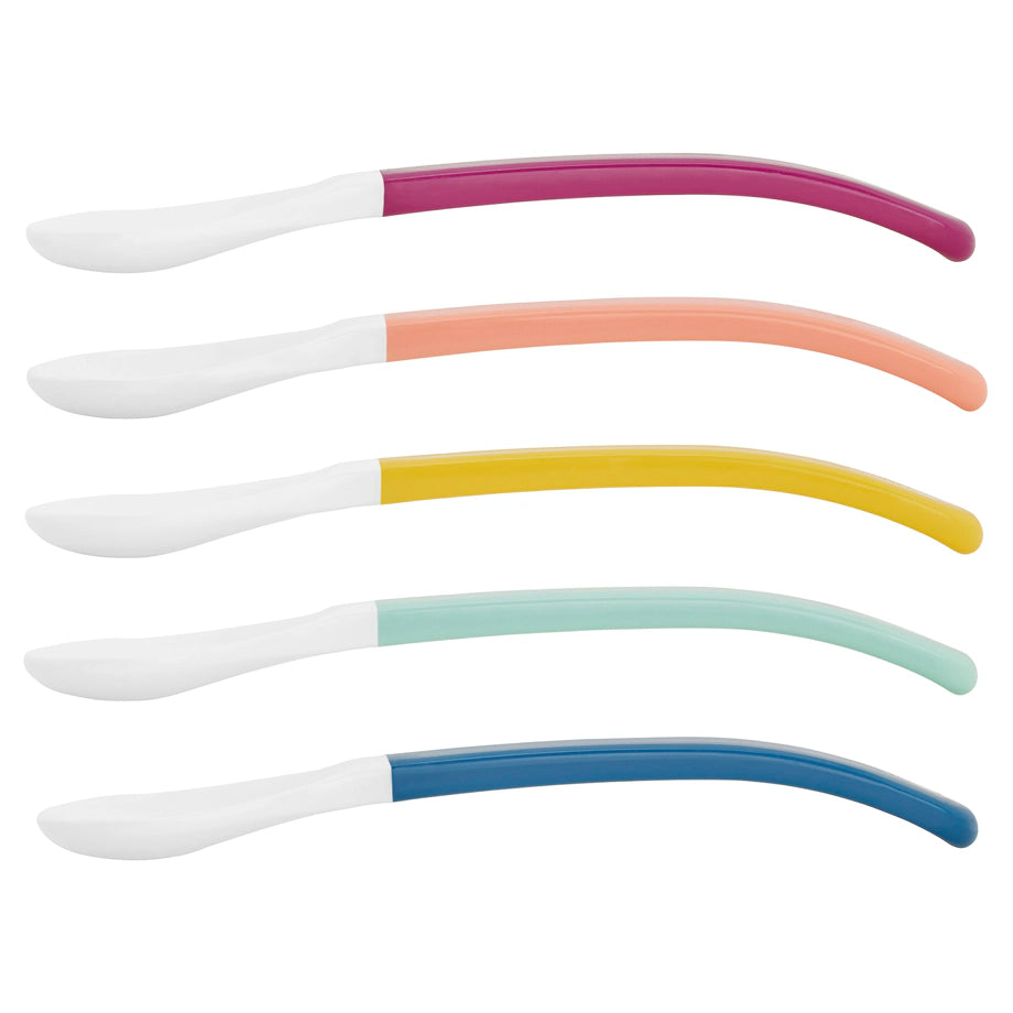 Babymoov 2nd Age Whitehead Spoons Set of 5, Multicolor