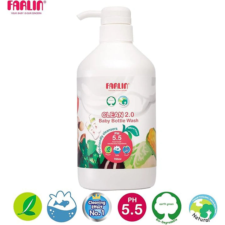 Farlin Baby Bottle Wash Pump Top 700ml