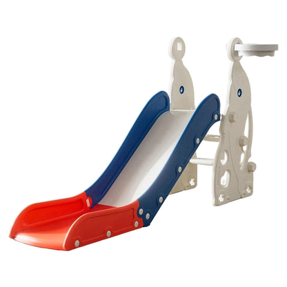 Infinity Extended Dolphin Slide With Basket Ball Hoop (Blue/Red)
