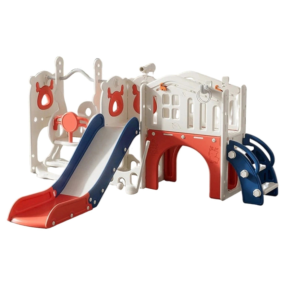 Infinity 4 In 1 Toddler Slide And Swingset (Red/Blue)