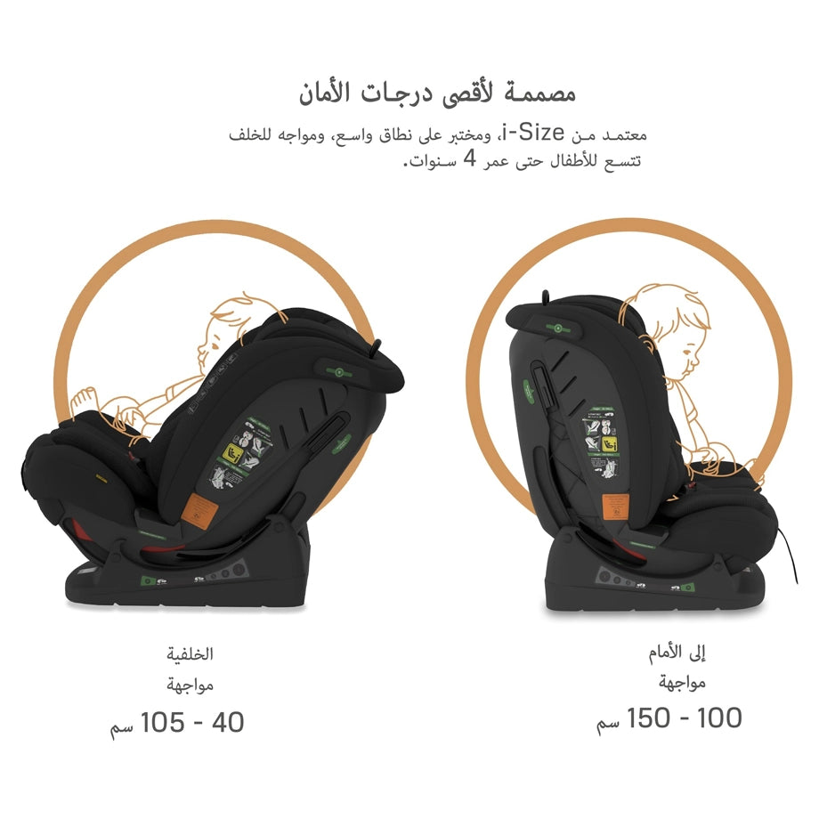 نيوبريز آي إيروكا آيسايز ألين1 كونفيرتيبل كار سيت (أسود)