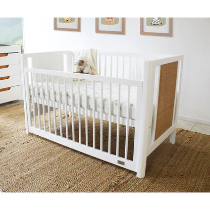 Babyhood Aliya Cot - White/Natural