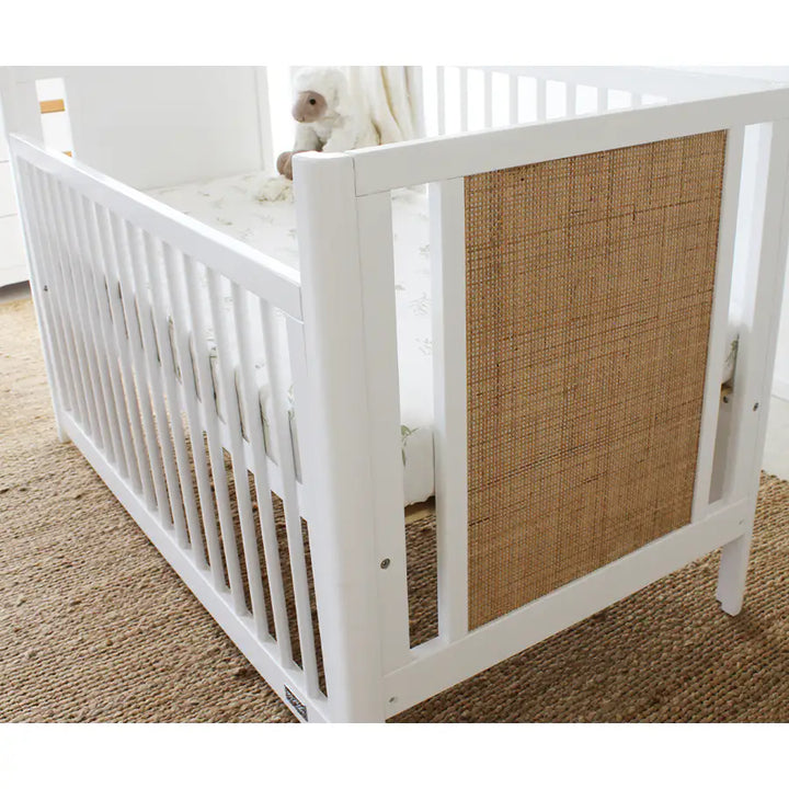 Babyhood Aliya Cot - White/Natural