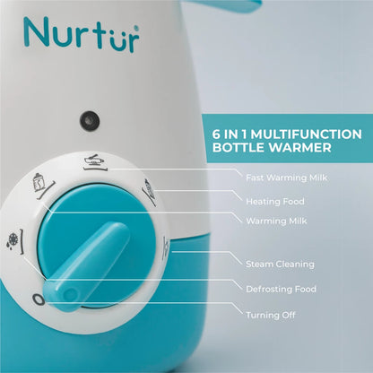 Nurtur Cozi Ember Electric 5-in-1 Baby Bottle & Food Warmer & Defroster With Digital Control