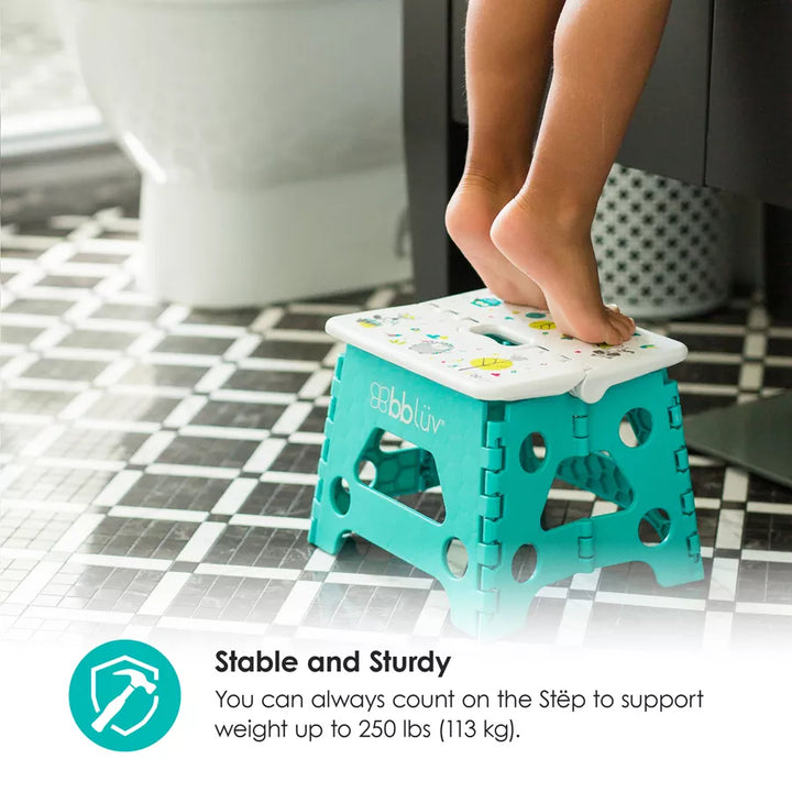 Bbluv Step Foldable Step Stool (Aqua)