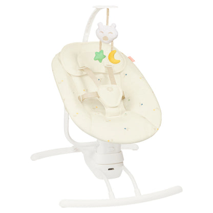 Badabulle Lateral Nursery Baby Swing with Remote Control (Cream)