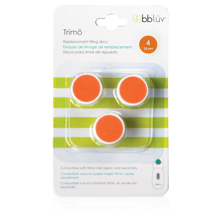 Bblüv Trimö Replacement Filing Pads Stage-4 12 Months+ 3 Pack (Orange)