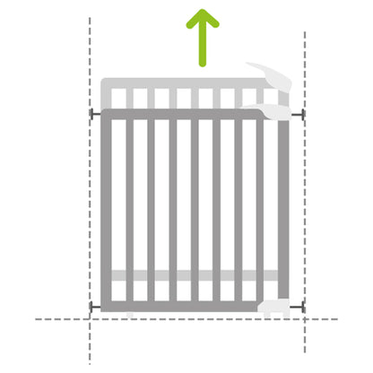 Badabulle Deco Pop Safety Gate (White)