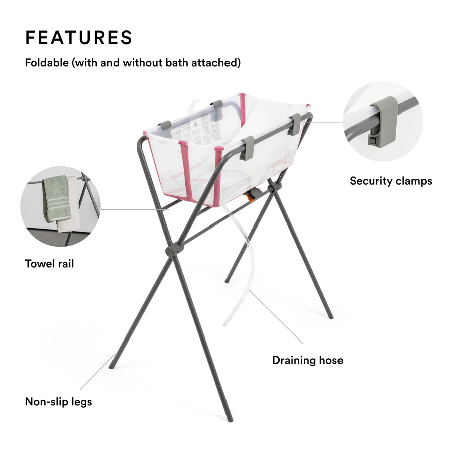 حامل حوض الاستحمام Stokke Flexi (رمادي) حامل حوض الاستحمام Stokke Flexi (رمادي)