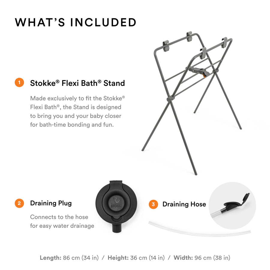 حامل حوض الاستحمام Stokke Flexi (رمادي) حامل حوض الاستحمام Stokke Flexi (رمادي)