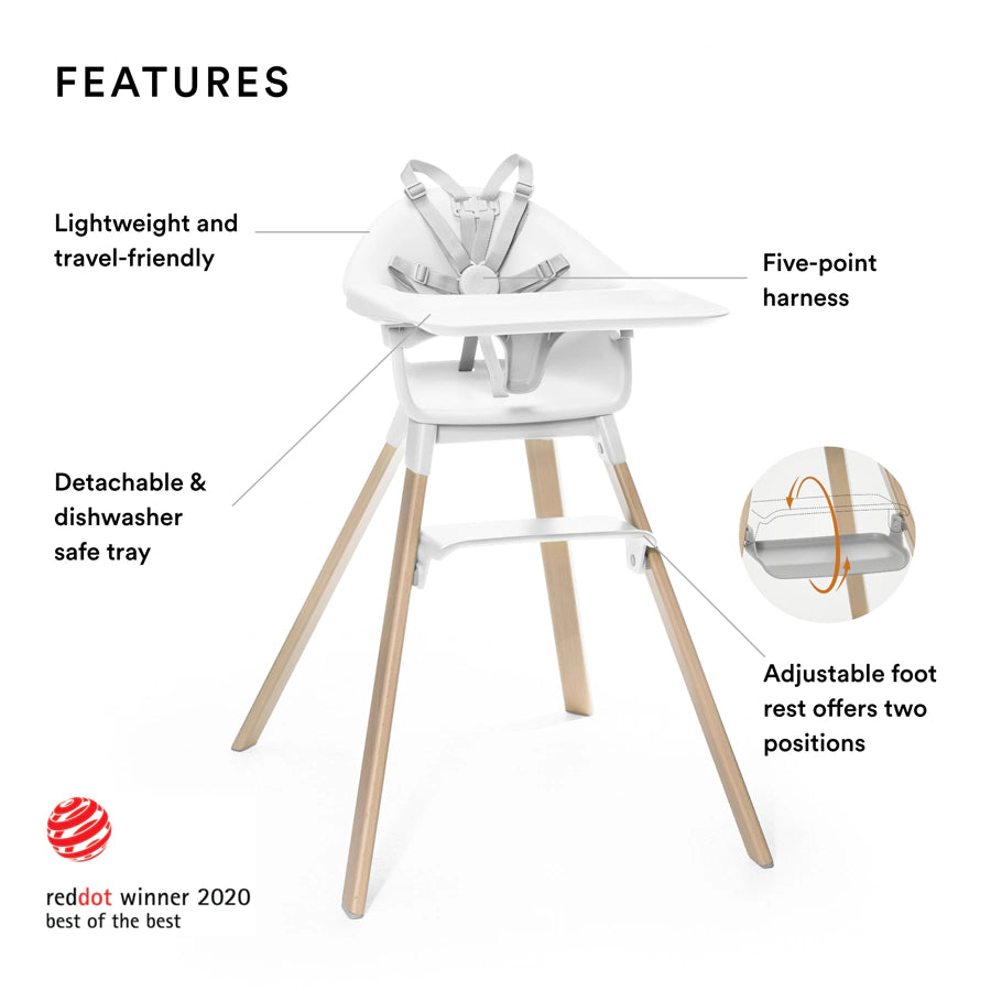 Stokke Clikk Highchair (White)
