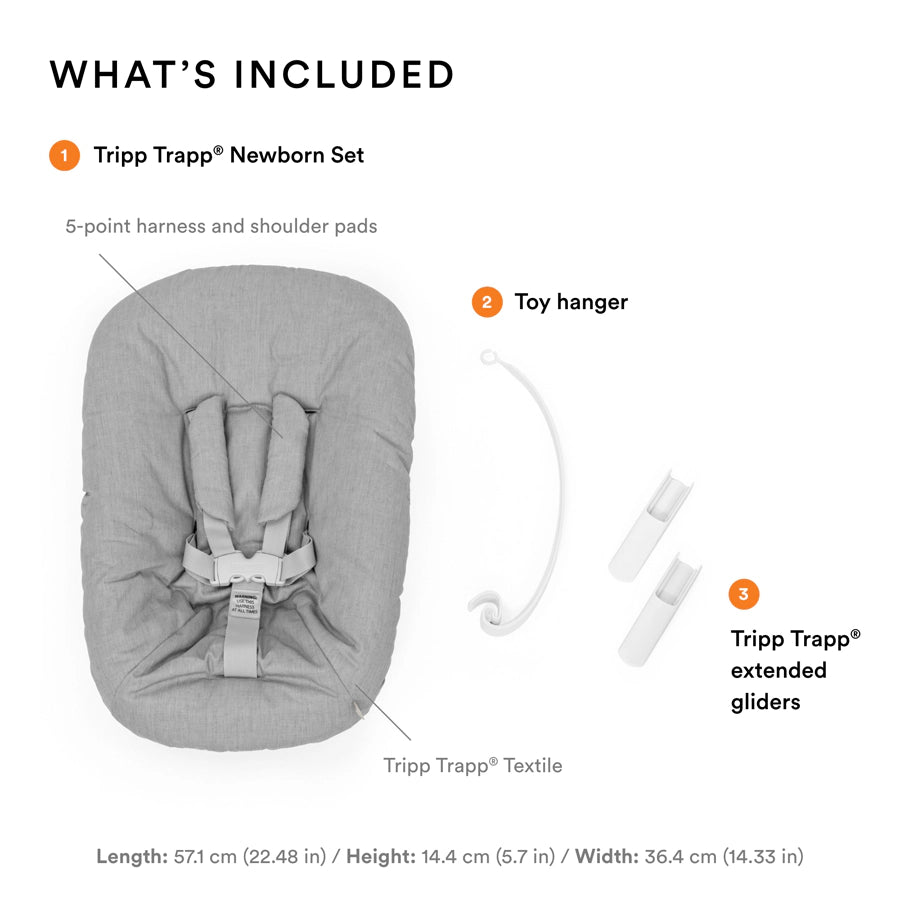 مجموعة الأطفال حديثي الولادة Stokke Tripp Trapp (رمادي) مجموعة الأطفال حديثي الولادة Stokke Tripp Trapp (رمادي)