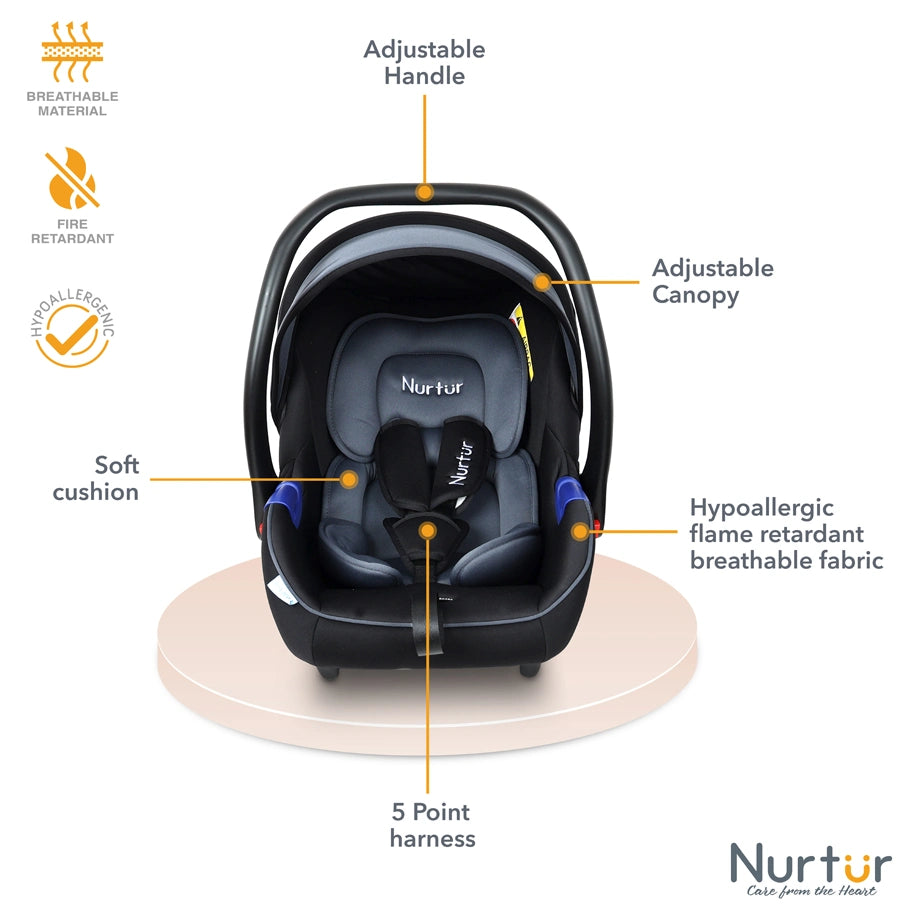 Nurtur Baby Car Seat (Dark Grey)