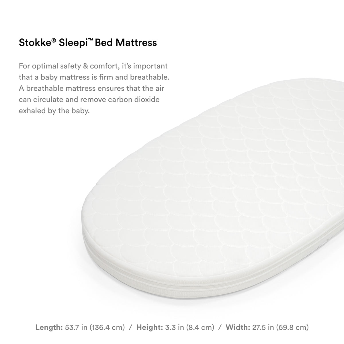 Stokke Sleepi Bed White + Stokke Sleepi Bed Mattress White
