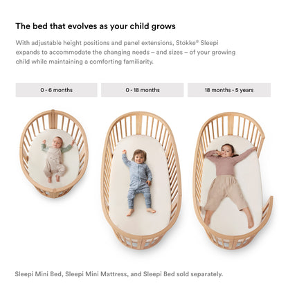 Stokke Sleepi Bed White + Stokke Sleepi Bed Mattress White