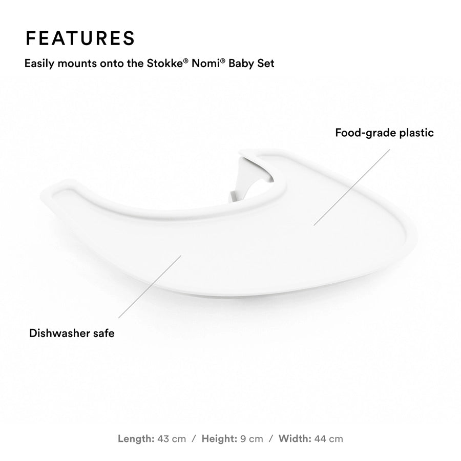 صينية Stokke Nomi (أبيض) صينية Stokke Nomi (أبيض)