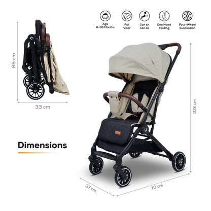 Nurtur Aspen Baby Stroller (Grey)