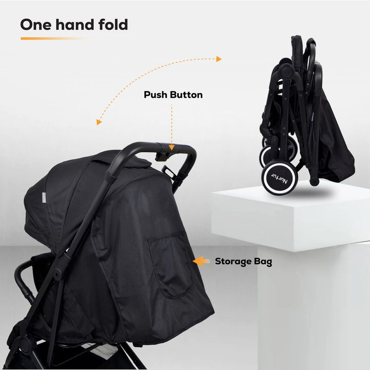 Nurtur Bravo  Baby Stroller (Black)