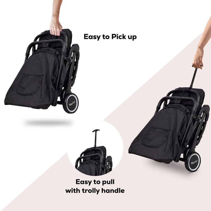 Nurtur Bravo  Baby Stroller (Black)
