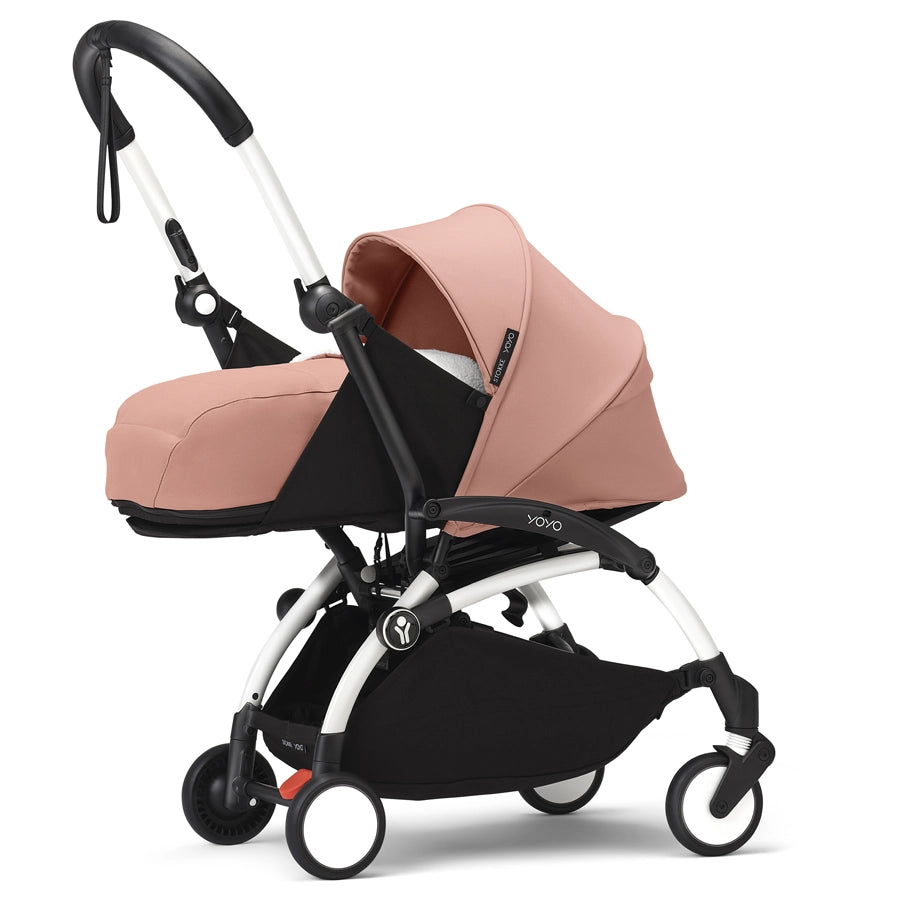 Stokke YOYO³ 0+ Stroller - White Frame with Newborn Pack