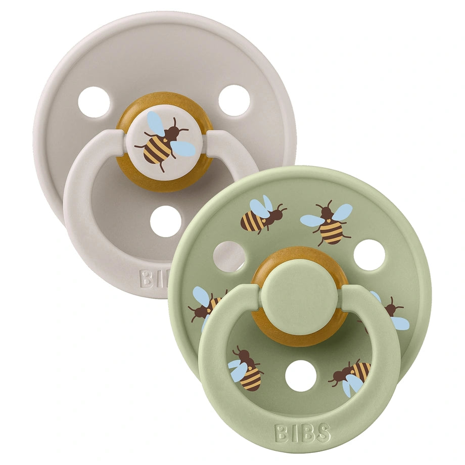 BIBS Pacifier Studio Colour 2 Pack Bumblebee Latex Size 1
