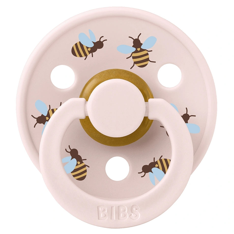 BIBS Pacifier Studio Colour 2 Pack Bumblebee Latex Size 1 (Ivory Mix)