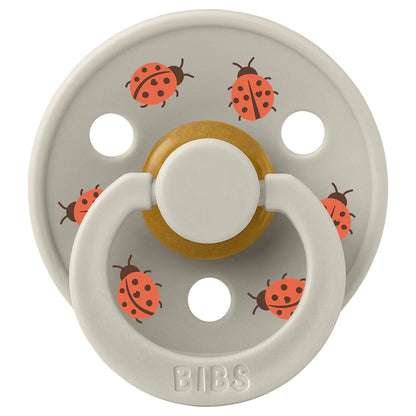 BIBS Colour Pacifier Studio 2-Pack Ladybug Latex Size 1 (Blush Mix)