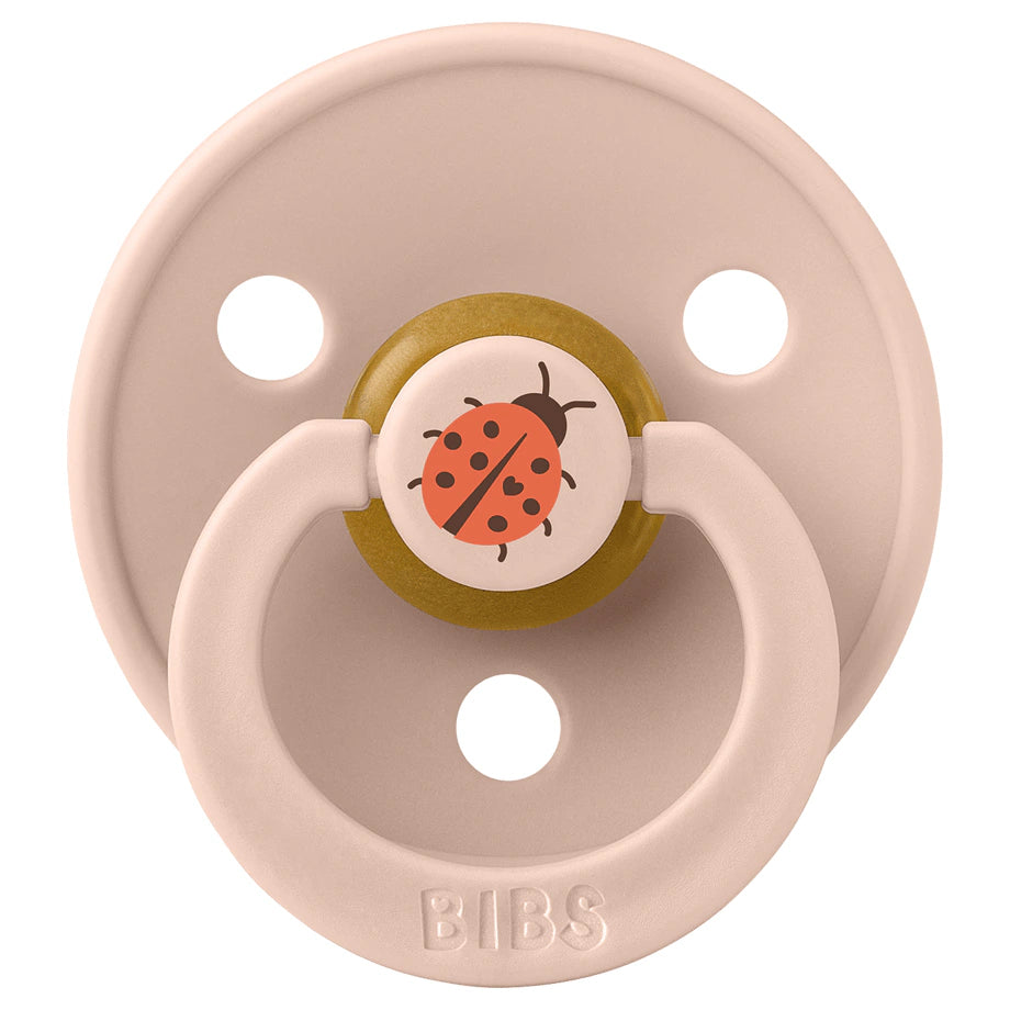 BIBS Colour Pacifier Studio 2-Pack Ladybug Latex Size 1 (Blush Mix)