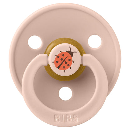 BIBS Colour Pacifier Studio 2-Pack Ladybug Latex Size 1 (Blush Mix)