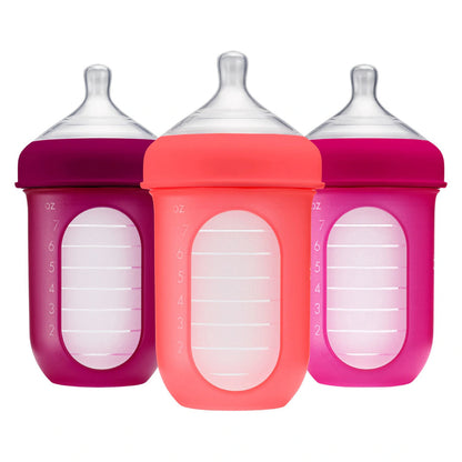 Boon NURSH 8oz Bottle 3pk (Pink Multi)
